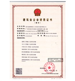 各類工程資質(zhì)綜合證書